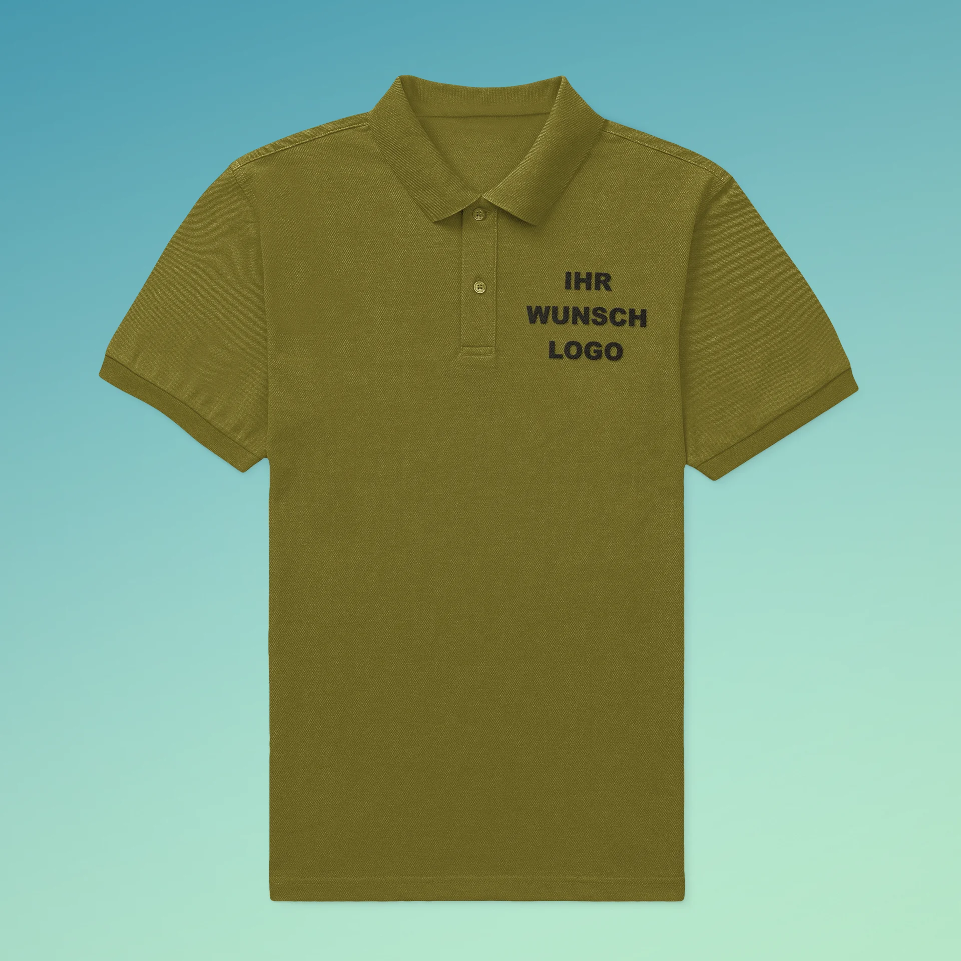 Bestickte Polos – Polo kurzarm kaki